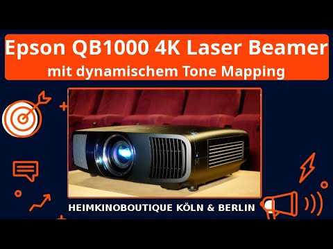 Erster Test des Epson EH-QB1000 4K Laser Beamers. Kaufberatung und Unterschiede zum EH-LS12000B.