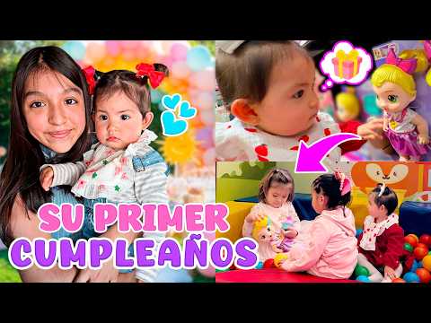 🎁 EMMA IS GOING TO HER FIRST BIRTHDAY PARTY 🥳 Gift, Bouncy Castles and CAKE 🎂