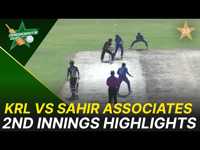 2nd Innings Highlights | KRL vs Sahir Associates  – President’s Cup Grade-I 2025-26 | Match 3 | PCB