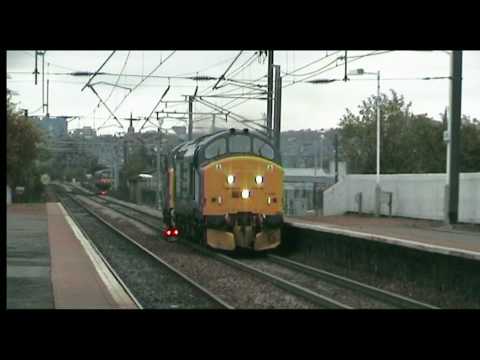 DRS 37194 and 37688 MEGA thrash through Slateford: 15/10/09