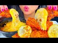 ASMR KFC NASHVILLE HOT CHICKEN TENDERS DIPPED IN CHEESY MASHED POTATO GRAVY MUKBANG ASMR PHAN