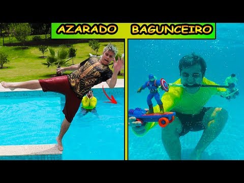 TIPOS DE CRIANÇAS NA PISCINA 5| Família Maloucos