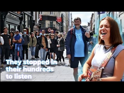 CROWD STOPS TO LISTEN | Gotye - Somebody That I Used to Know | Allie Sherlock cover