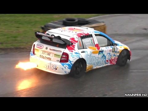 EPIC Skoda Fabia WRC Huge Backfires and Flames!!