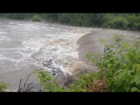 A CHUVA CHEGOU!  Riacho transborda e anima moradores de Júlio Borges (PI)