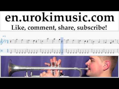 How to Play Trumpet Charlie Puth - Attention Tabs Part#1 exercises, scales um-i352