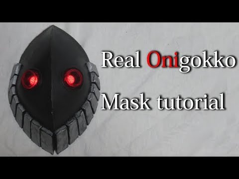 Real Onigokko(Riaru Oni Gokko) - Oni's mask Tutotiral with Template [How to make props]