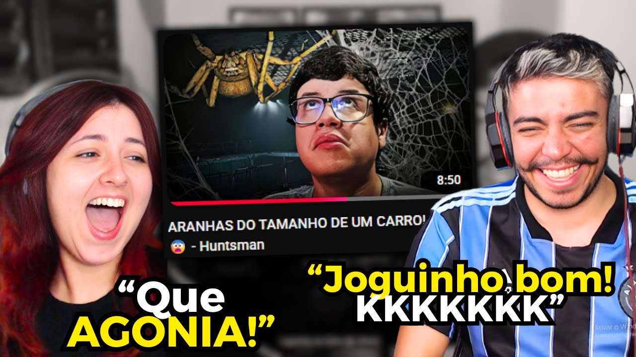 Games EduUu e as ARANHAS DO TAMANHO DE UM CARRO! 🕷️ 😨 - Huntsman | REACT