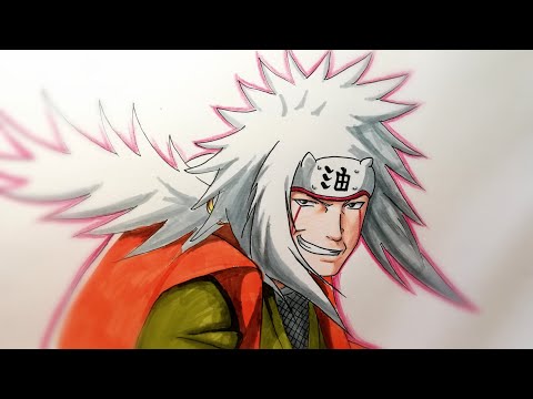 How to draw Jiraiya Sensei (Naruto Shippuden) || Vẽ...