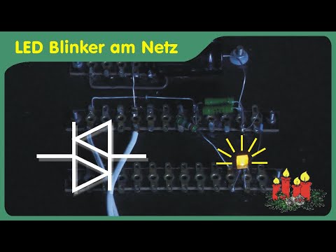 LED blinker for the mains voltage, sawtooth generator with DIAC