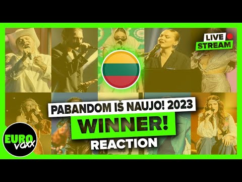PABANDOM IŠ NAUJO! 2023 WINNER AND RESULTS! (REACTION) // LIVESTREAM