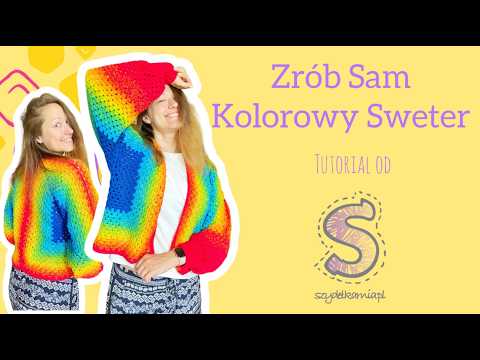 Crochet yourself ☆ Colorful Sweater ☆ step by step tutorial