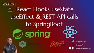 Download the video "React Hooks useState , useEffect Rest API calls to Spring Boot"