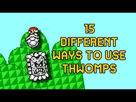 15 Different Ways To Use Thwomps in Super Mario Maker 2