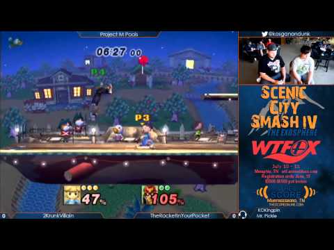 SCS4 - 2KrunkVillain (Toon Link) vs TheRocketInYourPocket (Captain Falcon) - Project M Pools