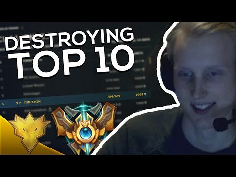 TSM Zven DESTROYING TOP 10 CHALLENGER - TSM Zven Stream Highlights