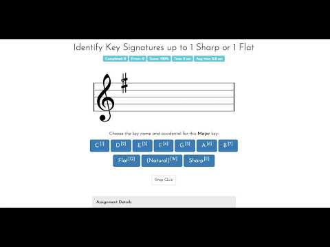 Tone Savvy - Level 1 Key Signatures up to 1 Sharp or 1 Flat Treble