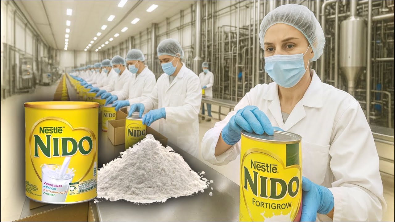 Así se PRODUCE la LECHE en polvo NIDO | NO CREERAS SU SECRETO