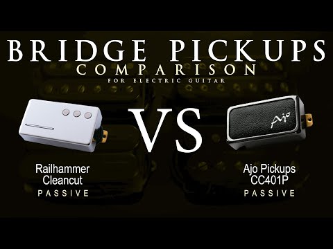 Railhammer CLEANCUT vs Ajo CC401P - Bridge Guitar Pickup Comparison Tone Demo
