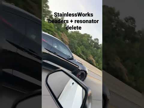 Stock vs. StainlessWorks headers on GT350! #shorts