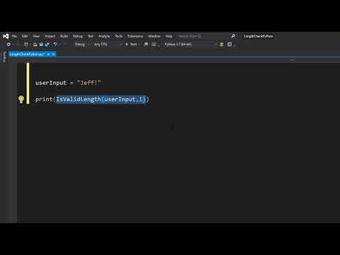 Python Validation Length Check Tutorial Part 1