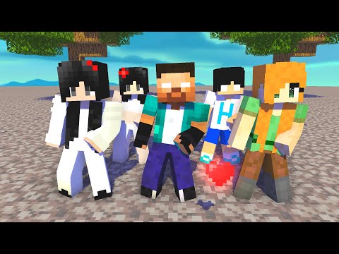 MONSTER SCHOOL:SIMPLE DIMPLE HEROBRINE FAMILY - MINECRAFT ANIMATION