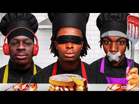 The Most Chaotic Cooking Challenge Ever (Blind, Deaf & Mute) ft. Enzo & Akz