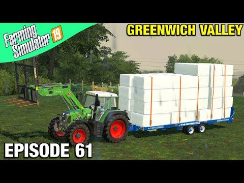 LOADING SILAGE BALES Farming Simulator 19 Timelapse - Greenwich Valley FS19 Ep 61