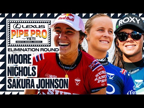 Carissa Moore, Bettylou Sakura Johnson, Isabella Nichols | Lexus Pipe Pro -  Elimination Round