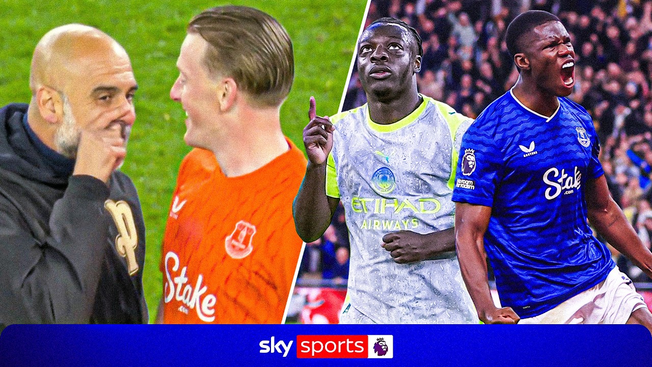 FULL-TIME SCENES and reaction to Manchester City dropping points to Everton in chaotic draw! 🤯