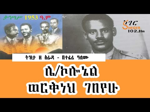 Tizita ze Arada በታህሳስ 19953ቱ የመንግሥት ግልበጣ ሙከራ  ከተሳተፉት መካከል ሌ/ኮሎኔል ወርቅነህ ገበየሁ በተፈሪ ዓለሙ Teeferi Alemu