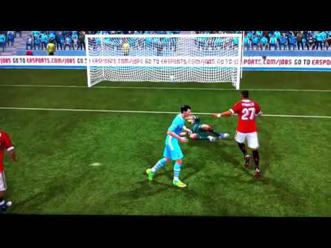 Adam Johnson no look goal.