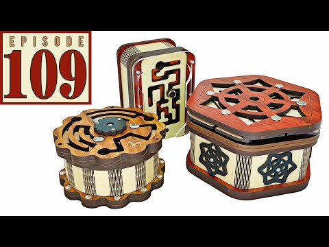 Puzzle Time Ep 109 dives into N-3, Two Keys and Sternary Puzzle Boxes from Jean Claude Constantin!