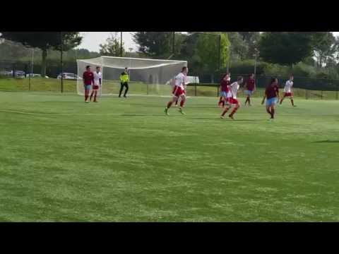 Sporting Almere JO17-5 vs Overbos JO 17-4 (Eerste helft) eindstand 8-2