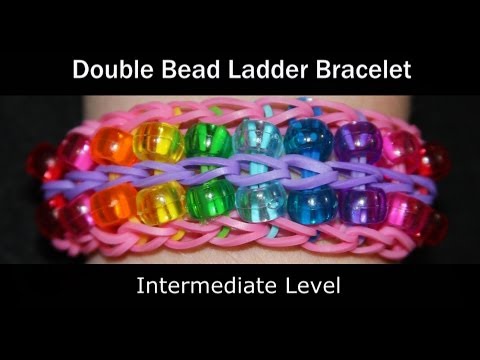 Rainbow Loom Patterns - Double Bead Ladder bracelet