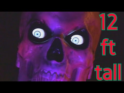 12 Foot Skeleton with LCD Eyes - 2020 Halloween Prop