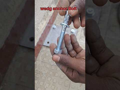 How to Install Concrete Wedge Anchors || wedge anchor Bolt installation #anchor #wedge #anchorbolt