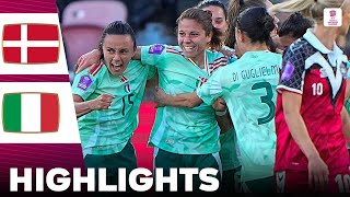 Denmark vs Italy | Highlights | UEFA Women's Nations League 08-04-2025