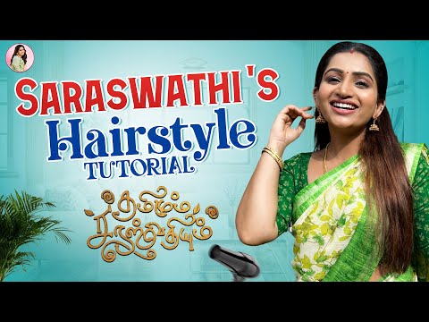 Saraswathi's Hairstyle Tutorial | Tamizhum Saraswathiyum Makeup | World of Makeup with Nakshu
