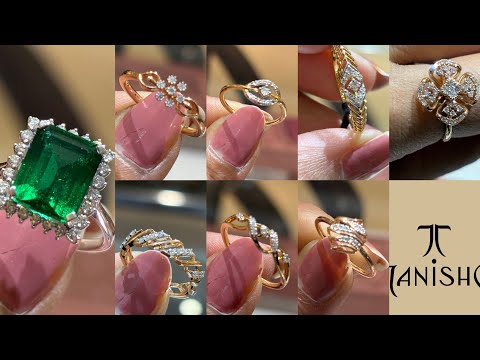 Tanishq Latest Light Weight Diamond 💍 Finger Ring Collection 💕 || Tanishq Diamond Finger Ring Design