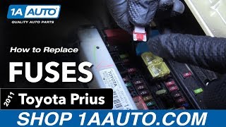 How to Replace Fuses 10-15 Toyota Prius
