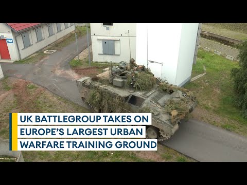 British Army war games at 'awe-inspiring' German urban battleground