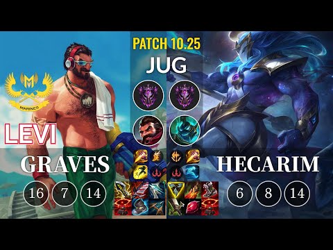 GAM Levi Graves vs Hecarim Jungle - KR Patch 10.25