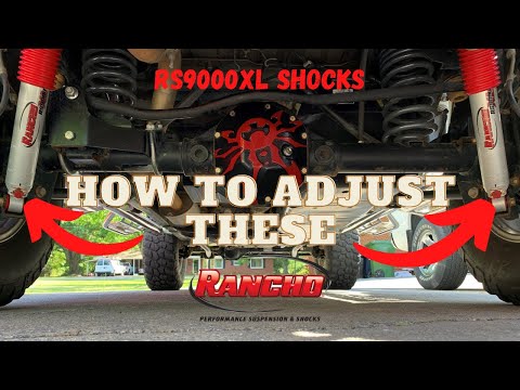 Rancho RS9000XL Shocks Adjustment | How to Adjust Rancho RS9000XL Shocks