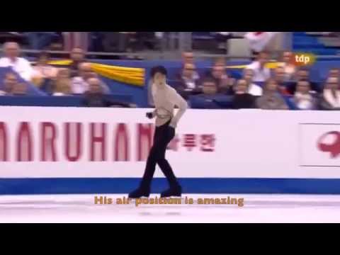 [ENG SUB] Spanish Commentary: Yuzuru Hanyu (JPN) FS - Worlds 2012