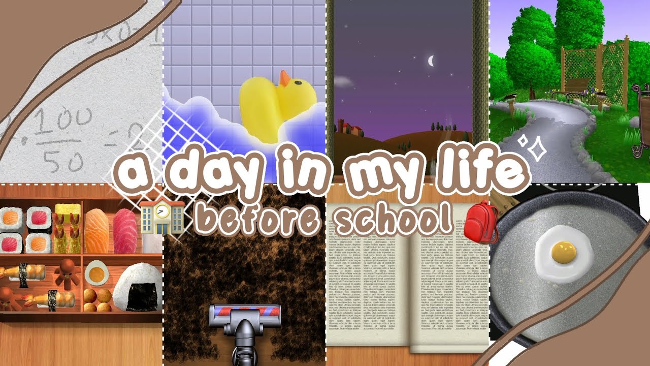 |[ 📚A day in my life ]| before school🏫🎒 【antistress】