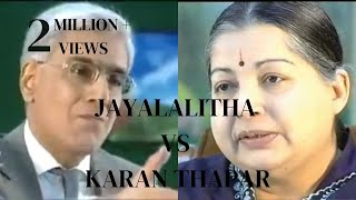 Jayalalithas Bold Speech against a reporter Karan 