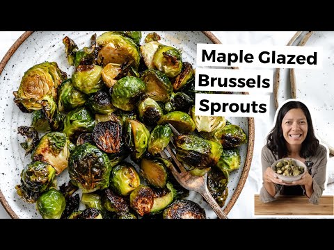 Maple Glazed Brussels Sprouts | Crispy, Caramelized, Easy Side Dish