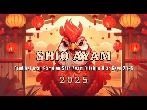 RAMALAN SHIO AYAM DITAHUN 2025 :  Shio Ayam Ditahun ular kayu 2025 #shioayam