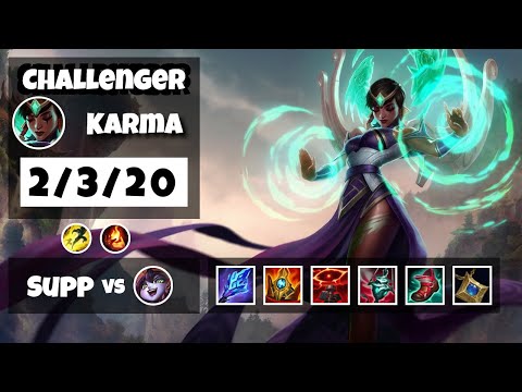 Karma Challenger Gameplay S11 Replay 11.11 Support (2/3/20) - NA